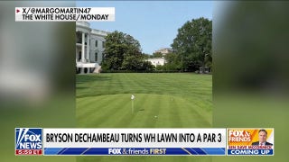 Trump, Bryson DeChambeau turn White House lawn into a Par 3