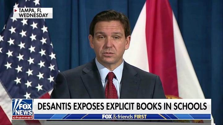 DeSantis exposes sexually explicit books in public schools in press conference
