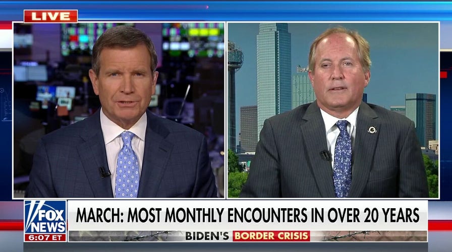 Texas attorney general rips Biden on border crisis: 'Refuses to enforce federal law'