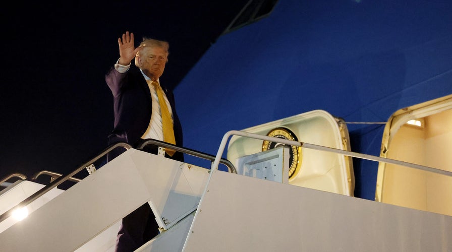 Trump arrives astatine Joint Base Andrews