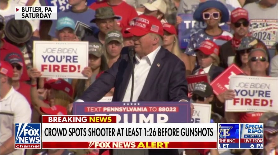 Crowd spotted shooter at least 1:26 before shots were fired