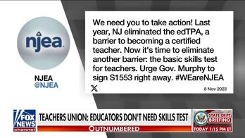 New Jersey teachers union urges governor to end basic skills test for new educators: 'An equity barrier'