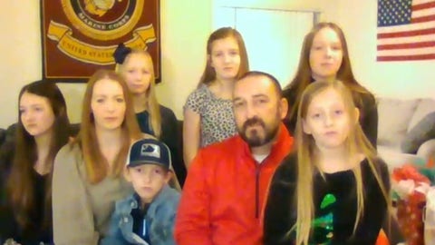 Folds of Honor delivers scholarship to family of Purple Heart recipient