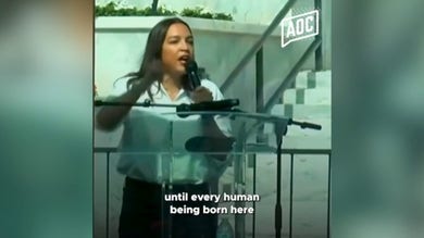 AOC tells New Yorkers to ‘pull up’ to Alabama during rally speech behind bulletproof glass