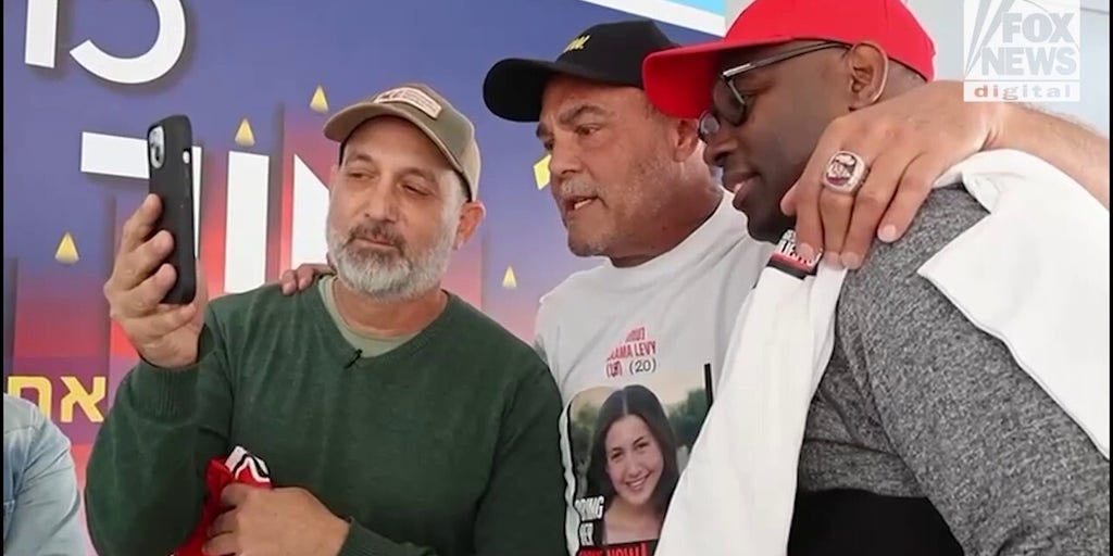 Former NFL stars travel to Israel to make emotional pitch for release of hostages