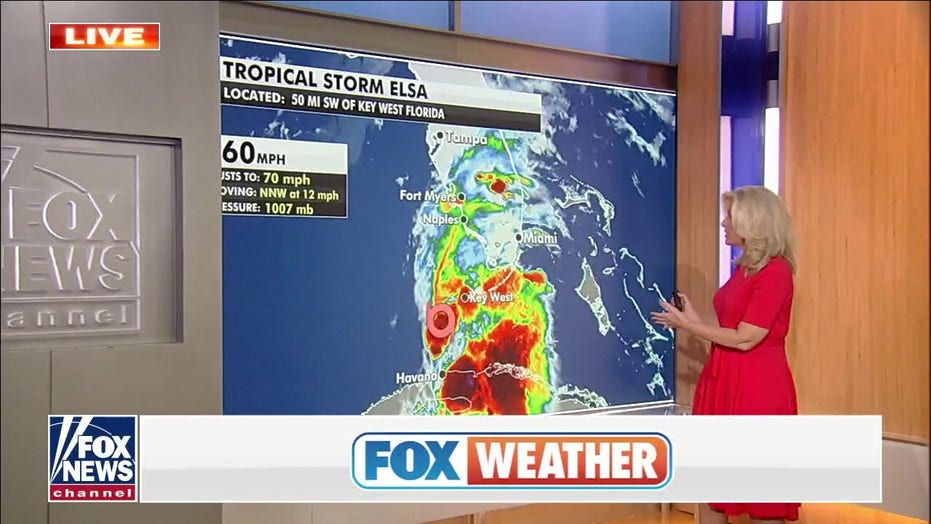 Tropical Storm Elsa has time to strengthen before reaching Florida
