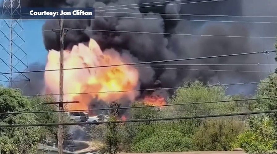 California fire starts after teen hits flaming tennis ball into dry grass