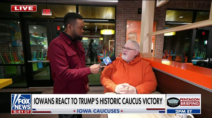 Iowans react to Trump's historic caucus victory