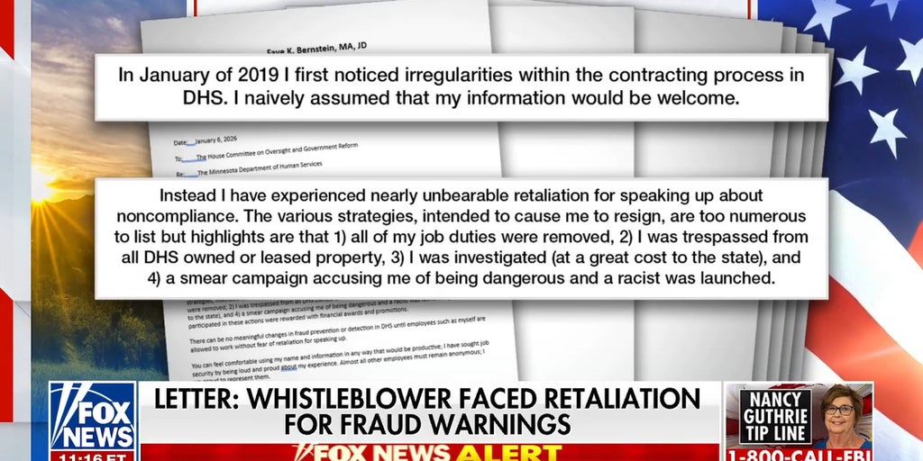 Whistleblower’s letter alleges Minnesota lawmakers ignored fraud warnings for years