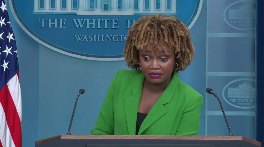 Karine Jean-Pierre said Zelenskyy met with Republican officials 'months ago'