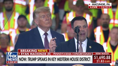 President Trump tells politician to 'run up here' during speech