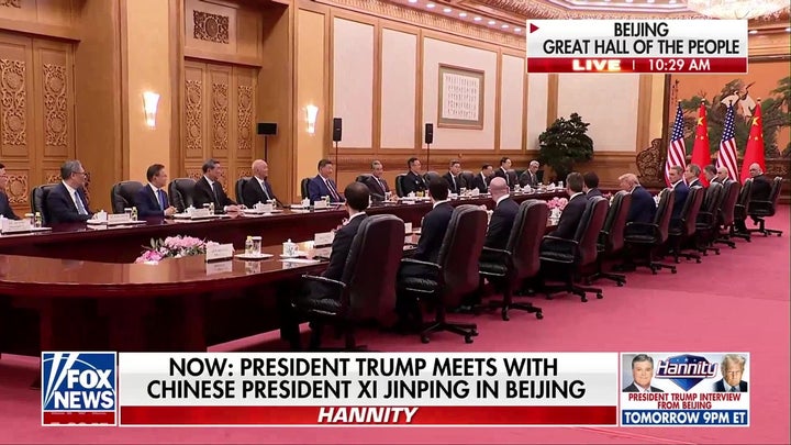 Trump, Xi begin talks in Beijing