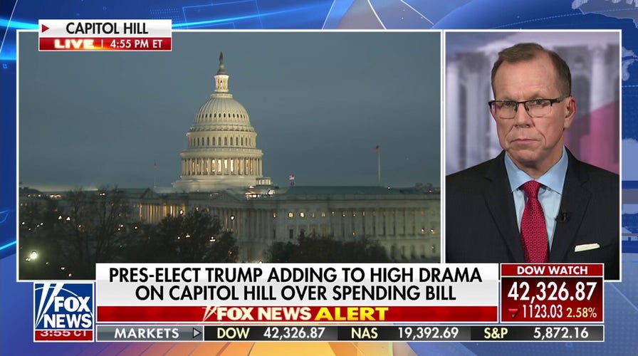 High drama ensues over spending bill