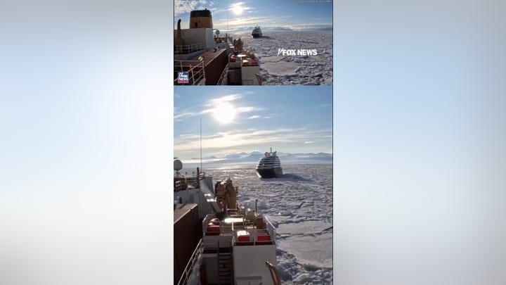 U.S. Coast Guard FREES cruise ship stuck in Antarctic ice