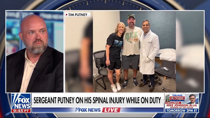 Police sergeant recaps devastating spinal injury during National Police Week