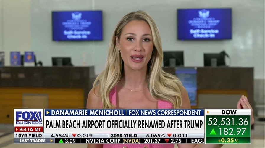 Trump TAKES OVER Palm Beach Airport: First arrival revealed