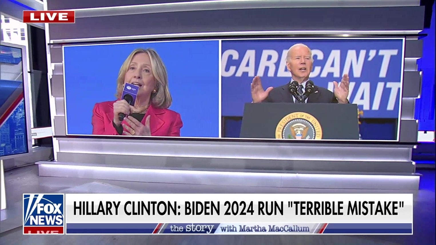 Hillary Clinton criticizes Biden's 2024 run as 'terrible mistake'