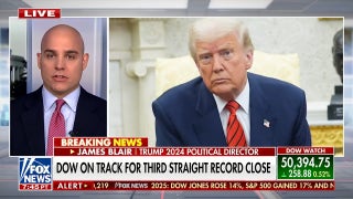 Trump touts economy as Dow hits record highs, discusses midterm strategy