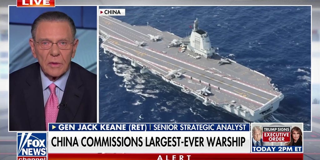 Beijing commissions largest-ever Chinese warship