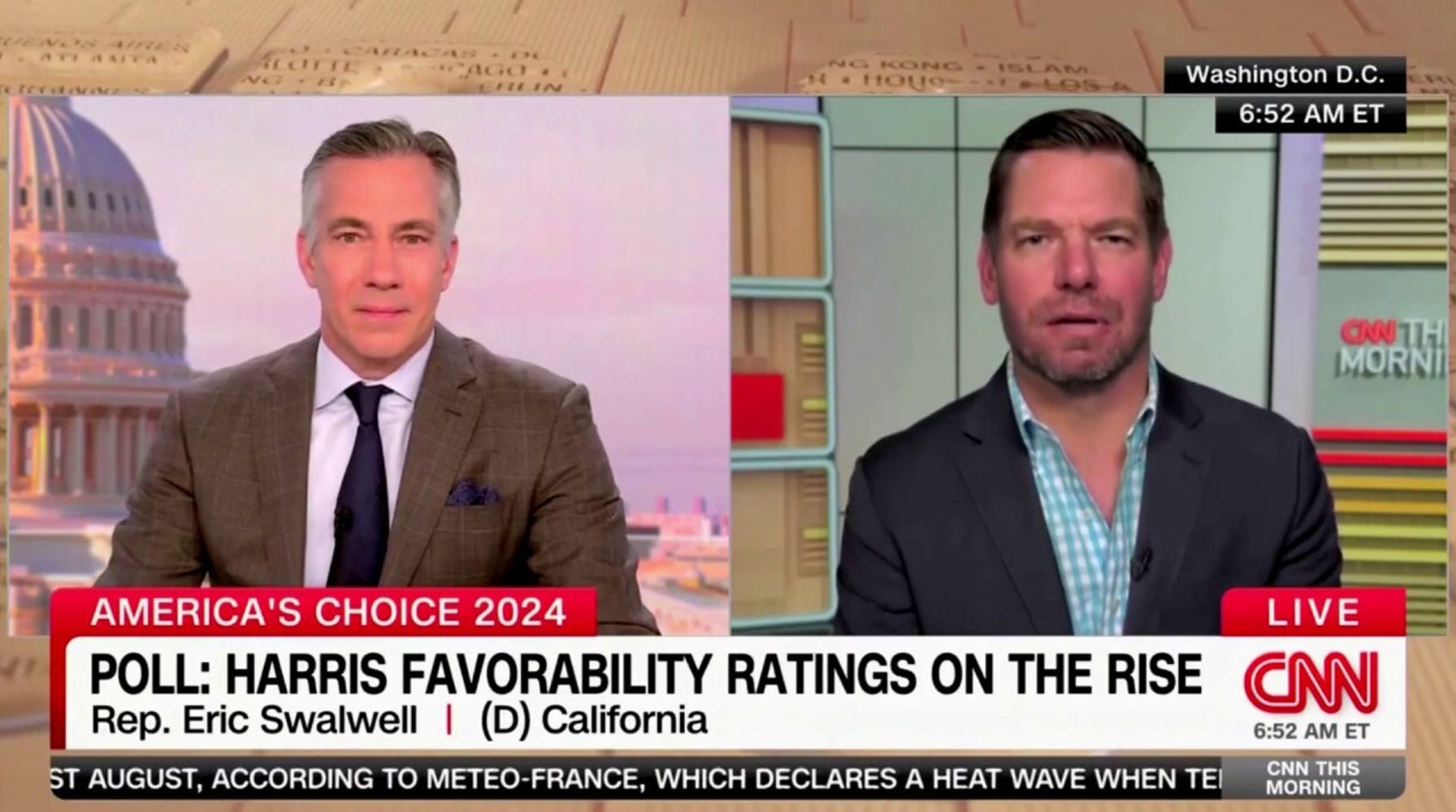 Democratic Rep. Swalwell Echoes 'Weird' and 'Creepy' Label for Trump-Vance Ticket, Amplified by Media