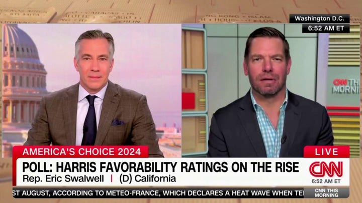 Rep. Swalwell labels Trump-Vance ticket 'weird' and 'creepy' in line echoed by media: '24 karat creep'