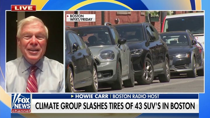 Climate activists slash tires of dozens of SUVs in Boston