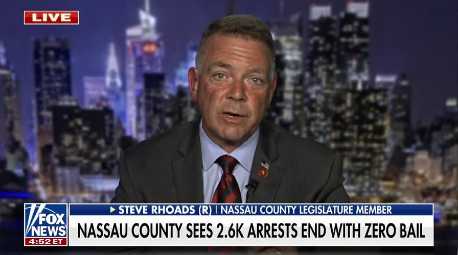 Nassau County legislator rips NY leaders over arrests made with no bail: 'Leadership simply does not care'