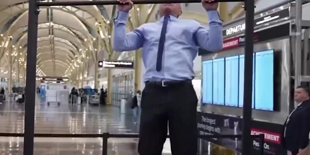 RFK Jr. and Sean Duffy do pull-ups on camera at airport