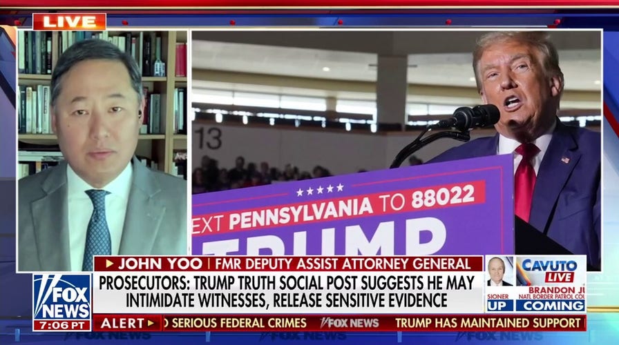 Third Trump indictment is bringing law and politics into conflict: John Yoo