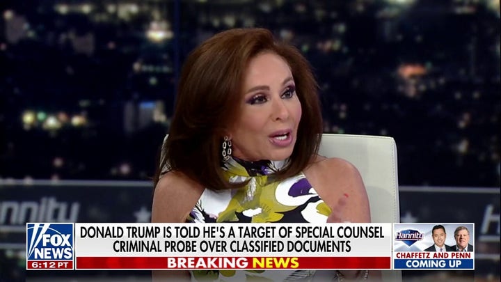 They can’t possibly go after Trump for these documents: Judge Jeanine