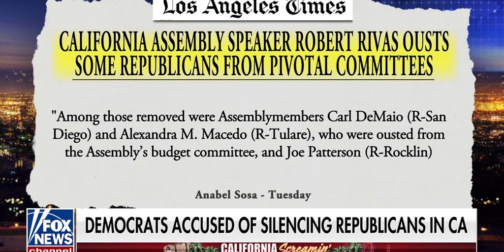 California Dems under scrutiny as Republicans removed from key state committees