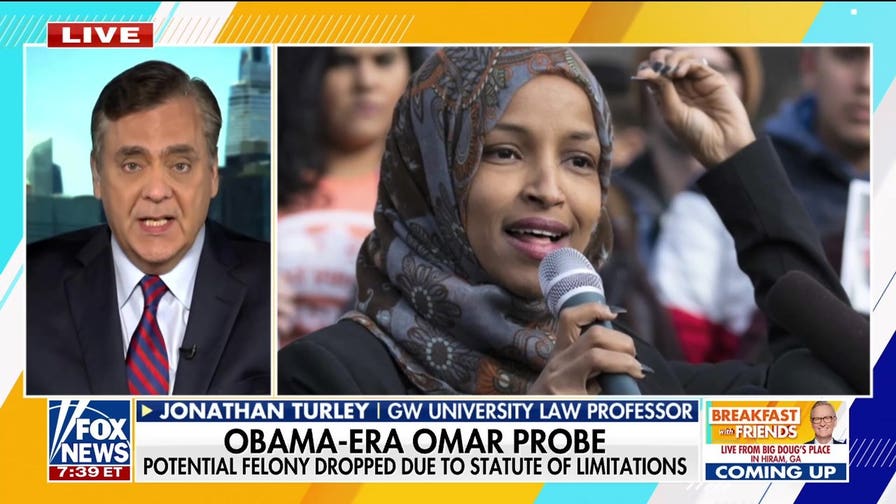 Jonathan Turley warns the 'wheels are falling off' for Ilhan Omar