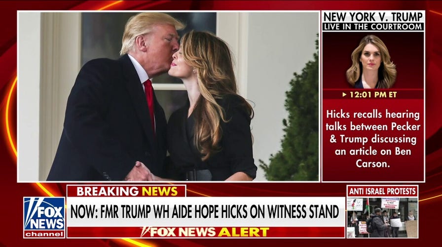 Former Trump communications director Hope Hicks called to witness stand