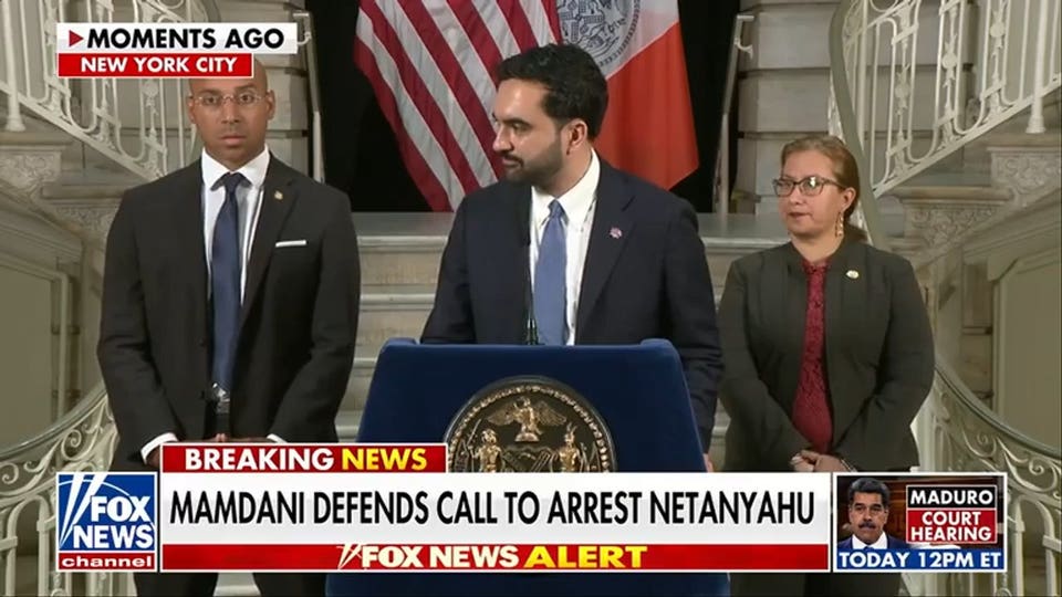 Mamdani defends call to arrest Netanyahu