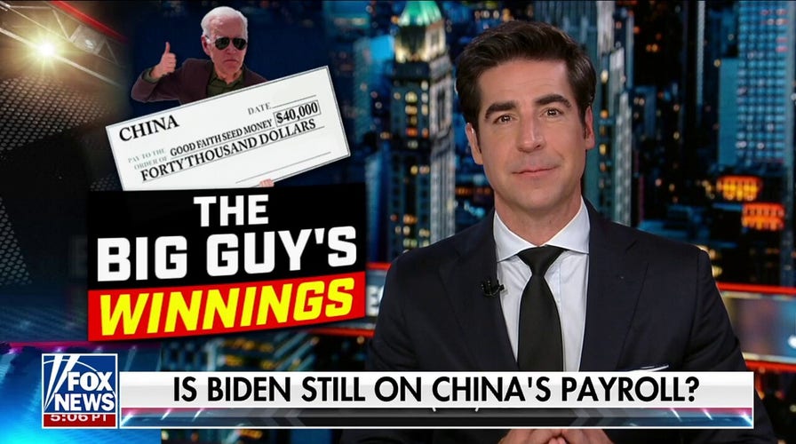 Biden has been shoveling Chinese fortune cookies down his whole career: Jesse Watters