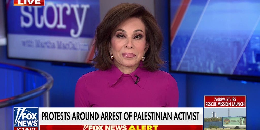 Judge Jeanine says arrest of anti-Israel activist is a ‘deportation issue’