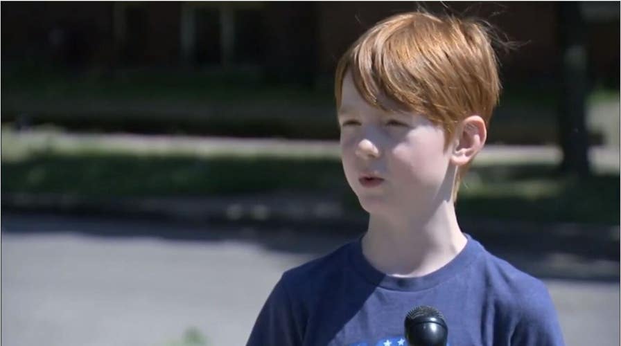 Chicago boy, 9, stages solo Black Lives Matter protest at home