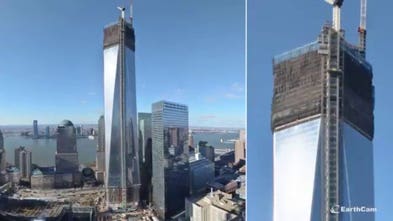 EarthCam timelapse video shows World Trade Center site in NYC being rebuilt following 9/11