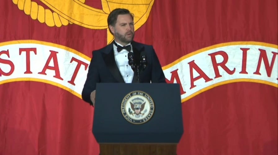 Vance brings fellow Marines to their feet at 250th birthday ball