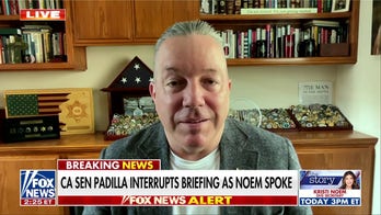 Sen. Padilla forcibly removed from DHS presser, accused of ‘virtue signaling’