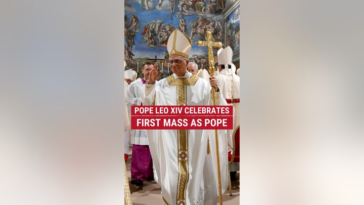 Pope Leo XIV celebrates first Mass as pope