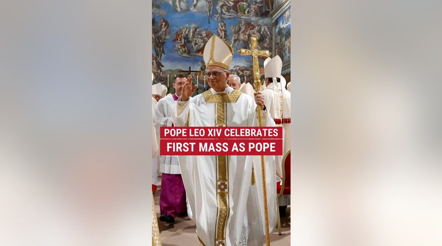 Pope Leo XIV celebrates first Mass as pope