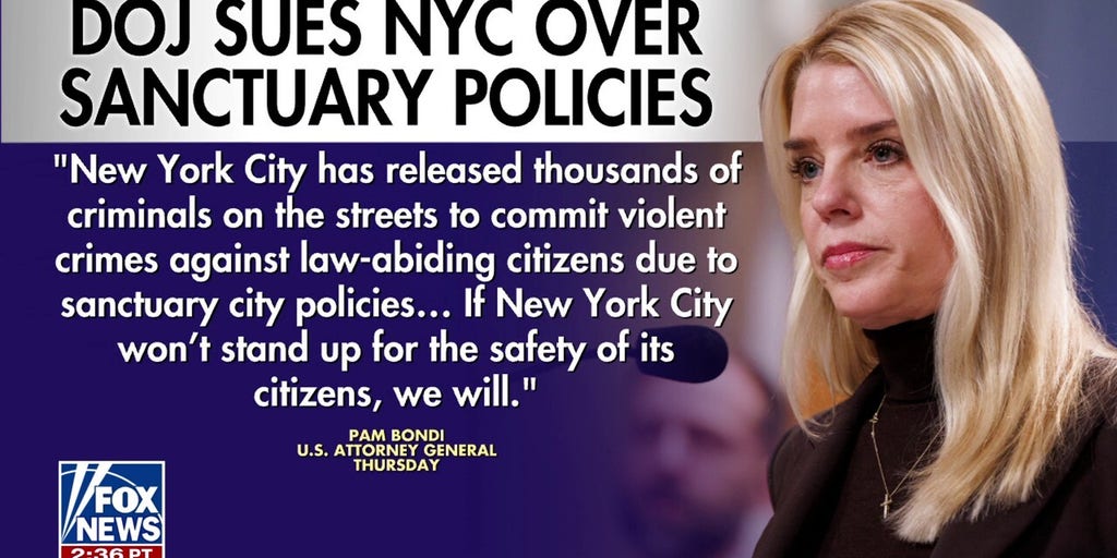 Justice Department sues NYC over sanctuary policies