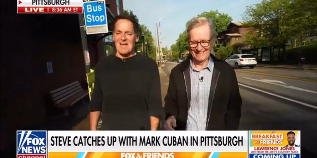 Mark Cuban walks through his hometown of Pittsburgh