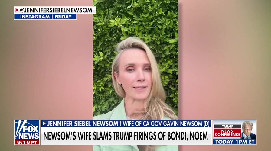 Newsom's wife slams Trump firings of Bondi, Noem, sparking panel debate