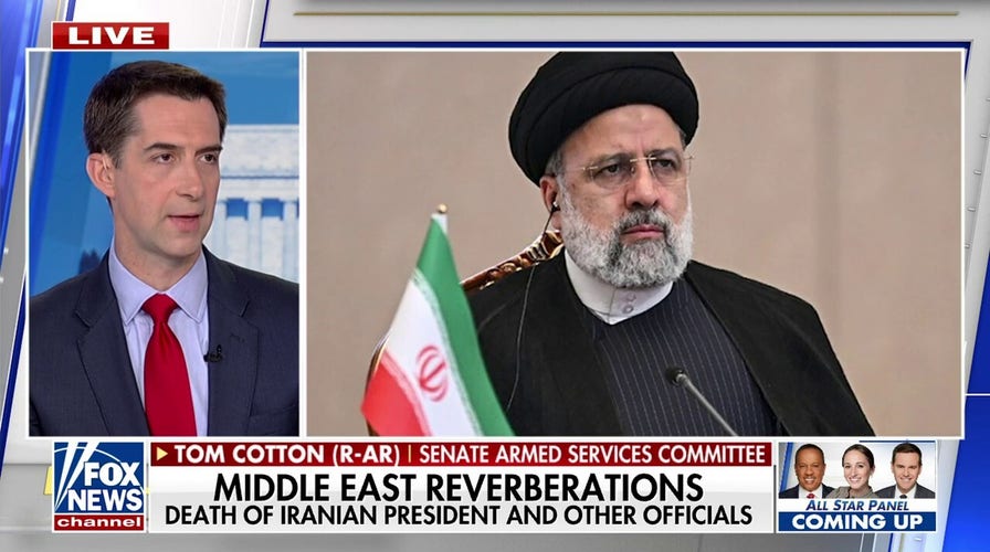 ‘Disappointing’ that the Biden admin expressed condolences for Iran’s president: Sen. Tom Cotton