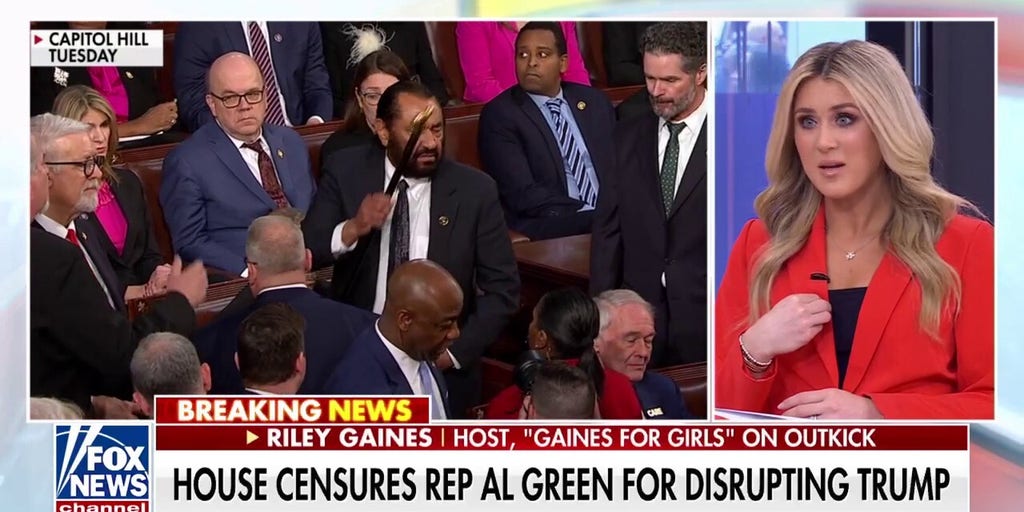 Riley Gaines slams Al Green's 'entirely theatrical' disruption after House censure vote