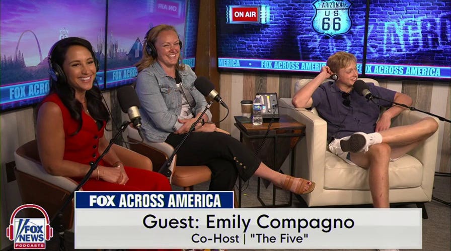 Emily Compagno Stops By To Give Jimmy Failla's Son Lincoln Some College Advice 