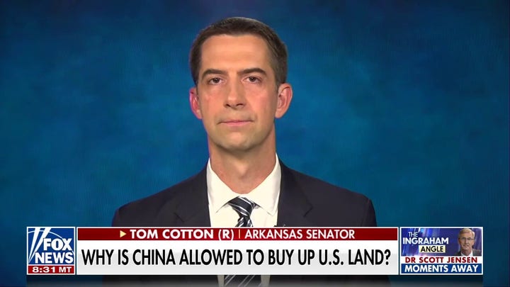 Tom Cotton moves to ban China from buying US land