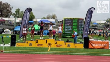 AB Hernandez defeats Reese Hogan, named co-champion in girls’ high jump event at California meet